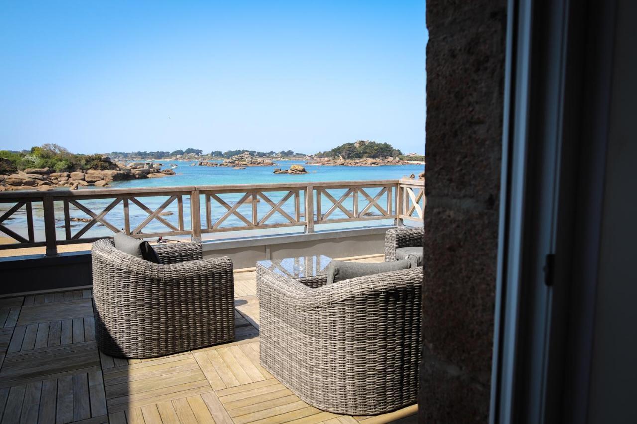 Logis Hotel Saint Guirec Et De La Plage ペロス・ギレック エクステリア 写真